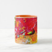 アーティストパレットの抽象芸術 マグカップ (中央)