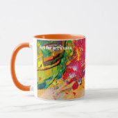アーティストパレットの抽象芸術 マグカップ (左)
