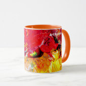 アーティストパレットの抽象芸術 マグカップ (正面右)