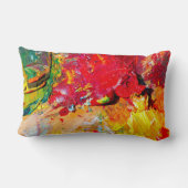 アーティストパレットの抽象芸術 ランバークッション (裏面)