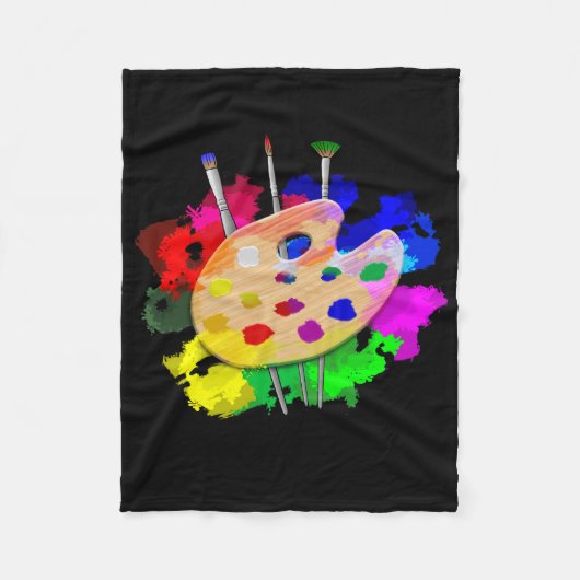 アーティストパレットアーティスト フリースブランケット (正面)