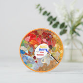 アーティストパレットアートショーへの招待 招待状 (スタンド正面)