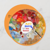 アーティストパレットアートショーへの招待 招待状 (正面/裏面)