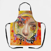 アーティストパレットオールオーバープリントタンクトップ エプロン (正面)