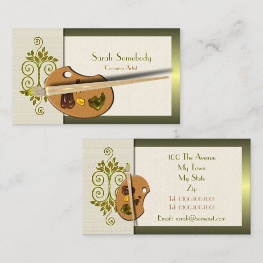 アーティストパレットグラフィックプロファイルカード 名刺 (正面/裏面)