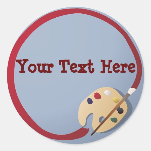 アーティストパレットステッカー ラウンドシール (正面)