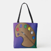 アーティストパレットテーマの肩トート トートバッグ (裏面)