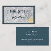 アーティストパレットフォトフレームファインアート名刺 名刺 (正面/裏面)
