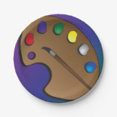 アーティストパレット紙プレート ペーパープレート (正面)