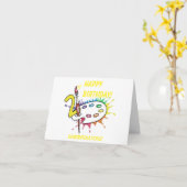 アーティストパレット21stバースデーカード カード (黄色い花)