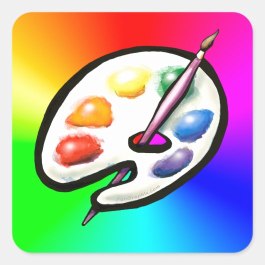 アーティストパレット スクエアシール (正面)