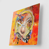 アーティストパレット スクエア壁時計 (傾斜)