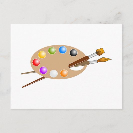アーティストパレット ポストカード (正面)
