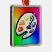 アーティストパレット メタルオーナメント (右)