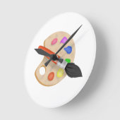 アーティストパレット ラウンド壁時計 (傾斜)