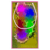 「アーティストパレット」小さな光沢のある抱き枕 スモールペーパーバッグ (裏面)