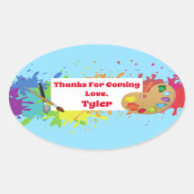 アーティストパーティーありがとうステッカー