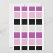 アーティストパーティーパレット誕生日パープル招待状 招待状 (裏面)