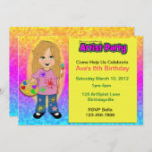 アーティストパーティー 招待状 (正面/裏面)