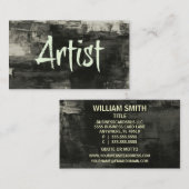 アーティストビ素朴ジネスカード 名刺 (正面/裏面)