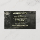 アーティストビ素朴ジネスカード 名刺 (裏面)