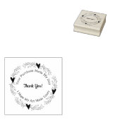 アーティストピップバリーハートサンキューウッドアートスタンプ ラバースタンプ (押印)