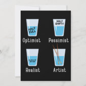 アーティストファクおもしろいツアーティストアート先生芸術的Gr サンキューカード (正面)