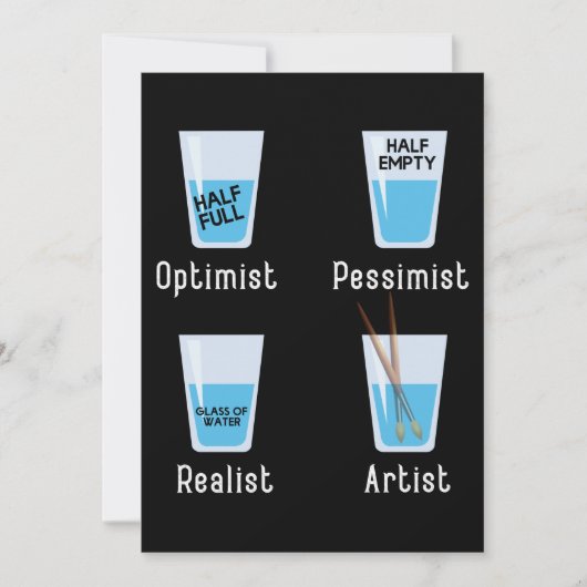 アーティストファクおもしろいツアーティストアート先生芸術的Gr サンキューカード (正面)