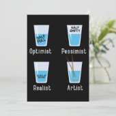 アーティストファクおもしろいツアーティストアート先生芸術的Gr サンキューカード (スタンド正面)