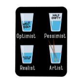 アーティストファクトおもしろいアーティストアート先生芸術的Gr マグネット (縦)