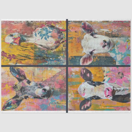 アーティストファーム動物ジャンクジャーナルの背景1 薄葉紙 (正面)