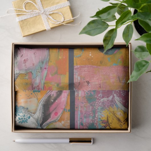 アーティストファーム動物ジャンクジャーナルの背景2 薄葉紙 (ギフト)