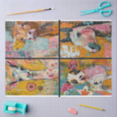 アーティストファーム動物ジャンクジャーナルの背景2 薄葉紙 (クラフト)