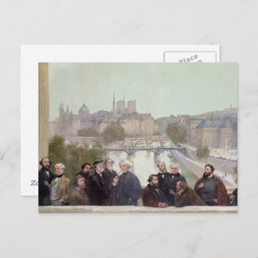 アーティストフランスのと作家のポートレート ポストカード (正面/裏面)