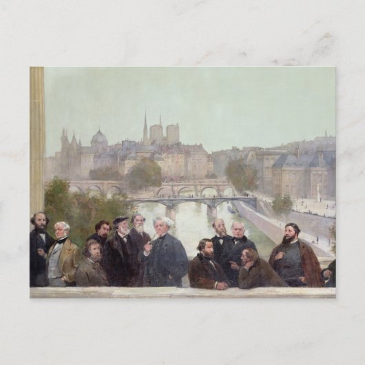 アーティストフランスのと作家のポートレート ポストカード (正面)