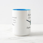 「アーティストブラシが私の選ぶ道具だ」 ツートーンマグカップ (中央)