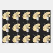 アーティストブラシとパレット ラッピングペーパーシート (正面2)