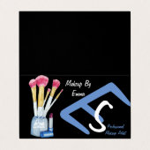 アーティストブラシを作り上げるオリジナル美容デザイン 名刺 (外部フラット)