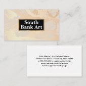 アーティストブラシストローク | 抽象芸術層 名刺 (正面/裏面)