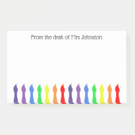 アーティストブラシ,デスクから,アート先生 ポストイット