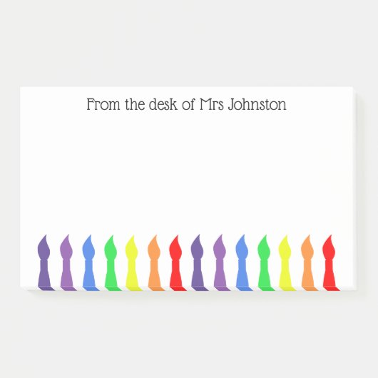 アーティストブラシ,デスクから,アート先生 ポストイット (正面)