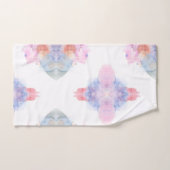 アーティストブルーとピンクの水色 バスタオルセット (ハンドタオル)