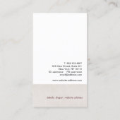 アーティストブ絵を描ラシペインター名刺 名刺 (裏面)