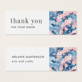 アーティストプロダクト桜ブロッサム注文サンキューカード (正面&裏面)