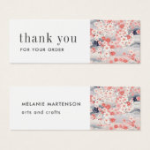 アーティストプロダクト桜ブロッサム注文サンキューカード (正面&裏面)