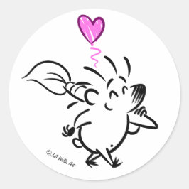 アーティストヘッジホッグを打ち砕く ラウンドシール