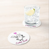 アーティストヘッジホッグを打ち砕く ラウンドペーパーコースター (インサイチュ)