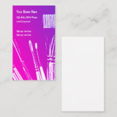 アーティストペインタビジネスカードデザインテンプレート 名刺 (正面/裏面)