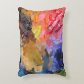 アーティストペインターのパレカラフルッ絵を描ト アクセントクッション (正面(垂直))