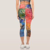 アーティストペインターのパレカラフルッ絵を描ト カプリレギンス (裏面)